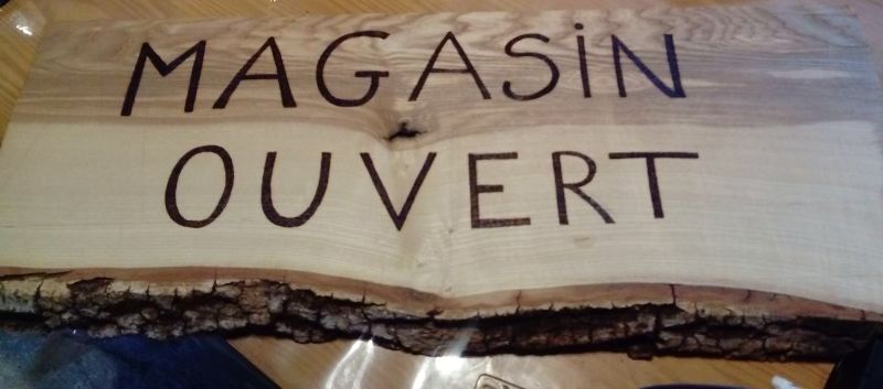 Panneau magasin ouvert 