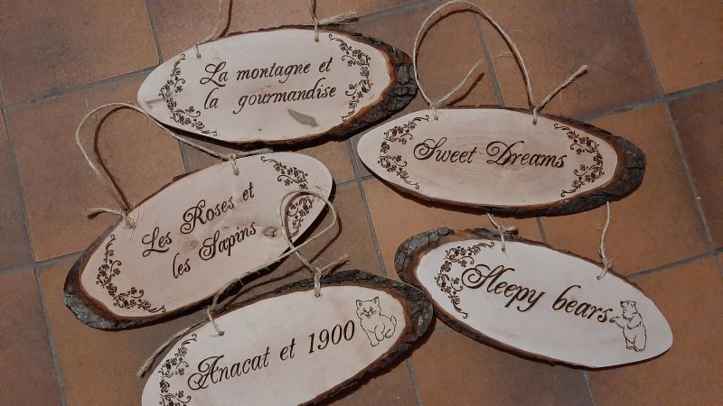 Plaque de porte gite 