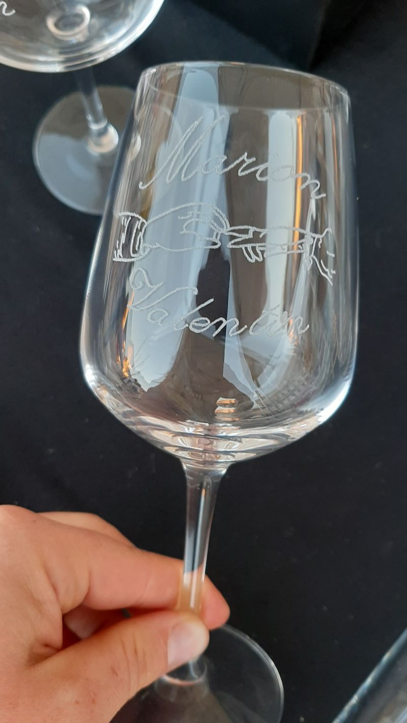Verre a vin mariage 