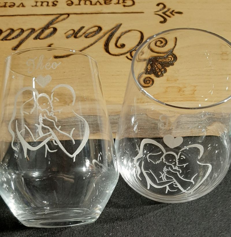 Verre a eau naissance 