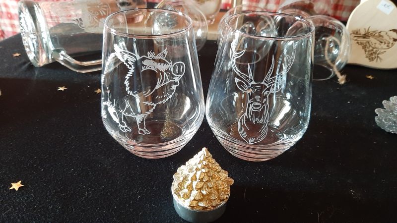 Verre &agrave; eau chasse 