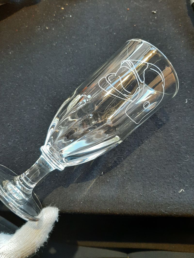 Fl&ucirc;te champagne pompier 