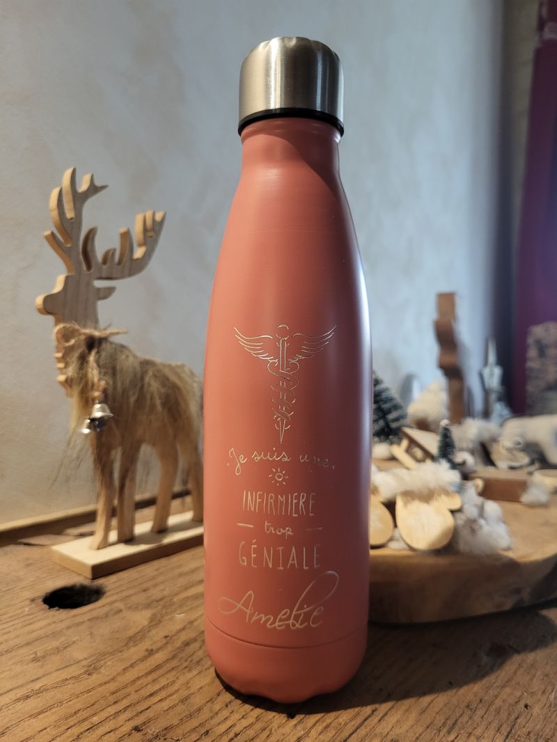 Bouteille isotherme infirmi&egrave;re 