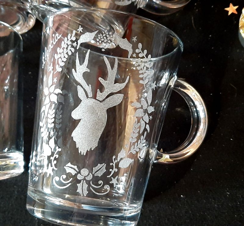 Mug cerf noel 