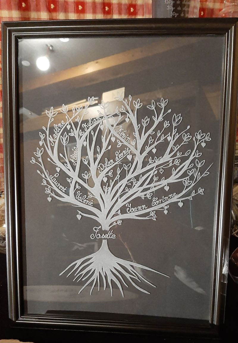 Cadre arbre g&eacute;n&eacute;alogique 