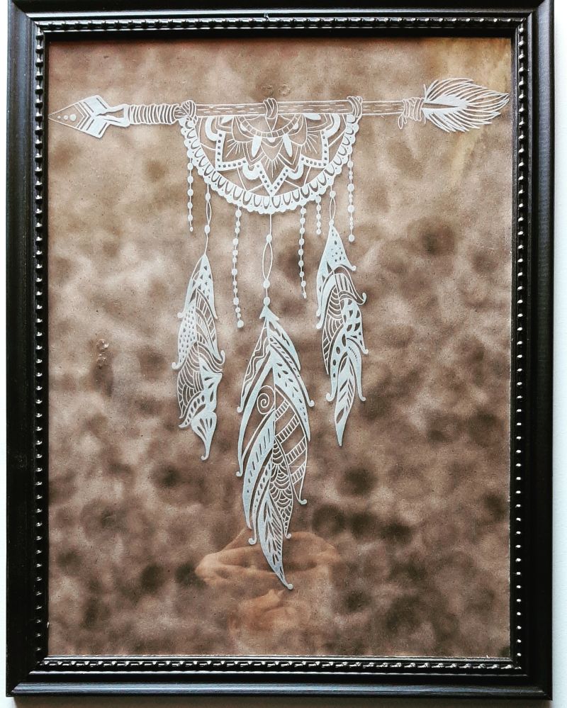 Cadre format A3 mandala 