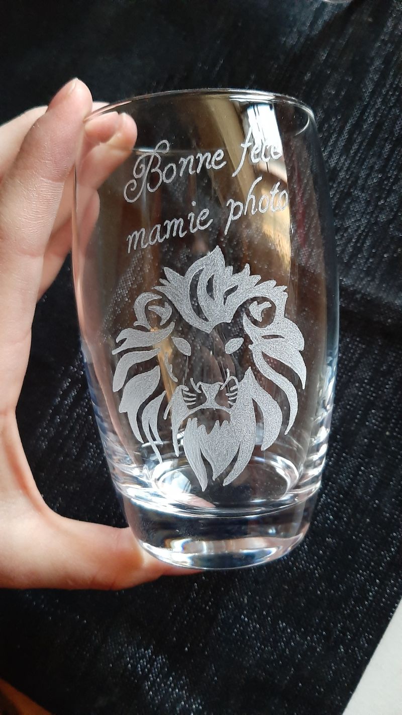 Verre &agrave; eau bonne fete 