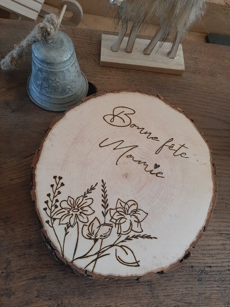 planche bois bonne fete mamie