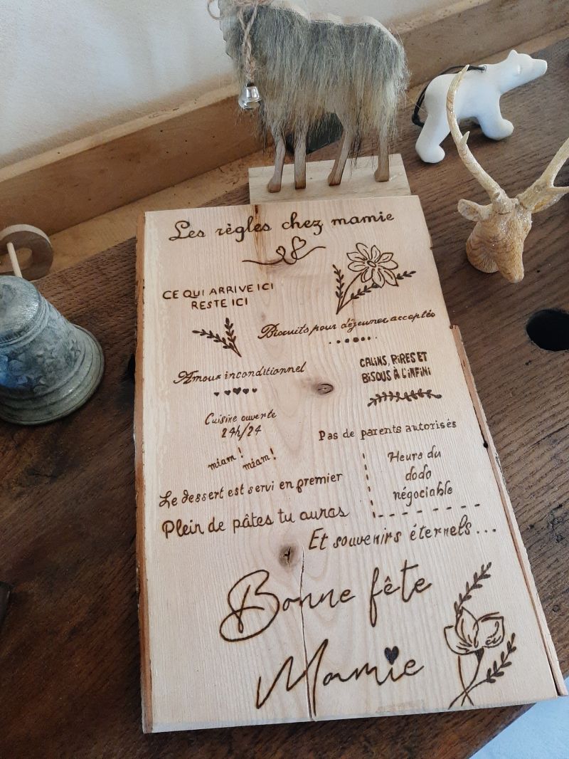 Planche r&egrave;gle mamie 