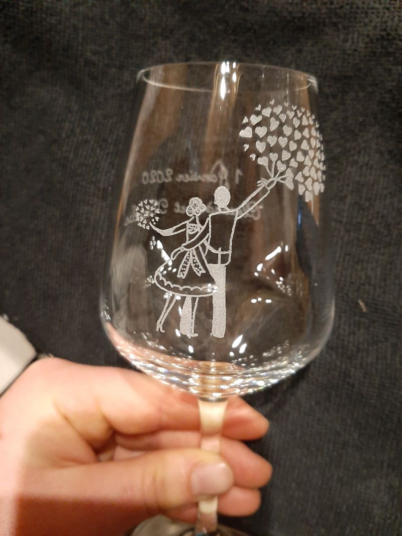 verre &agrave; vin mariage 