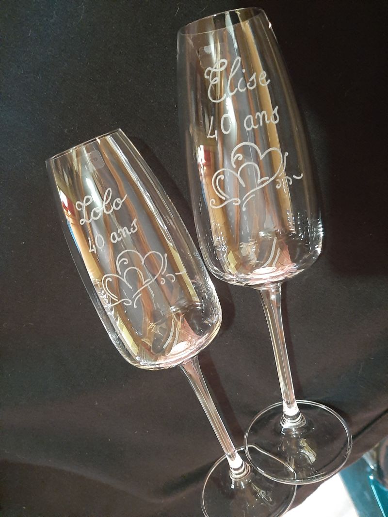 Fl&ucirc;te champagne anniversaire 
