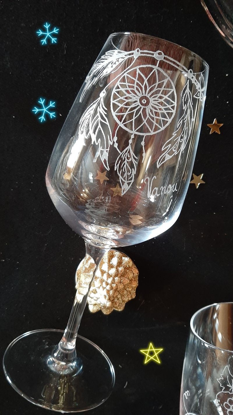 Verre a vin attrape r&ecirc;ve 