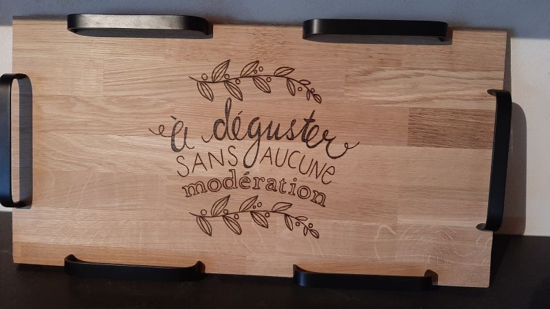 Plateau de service en bois 