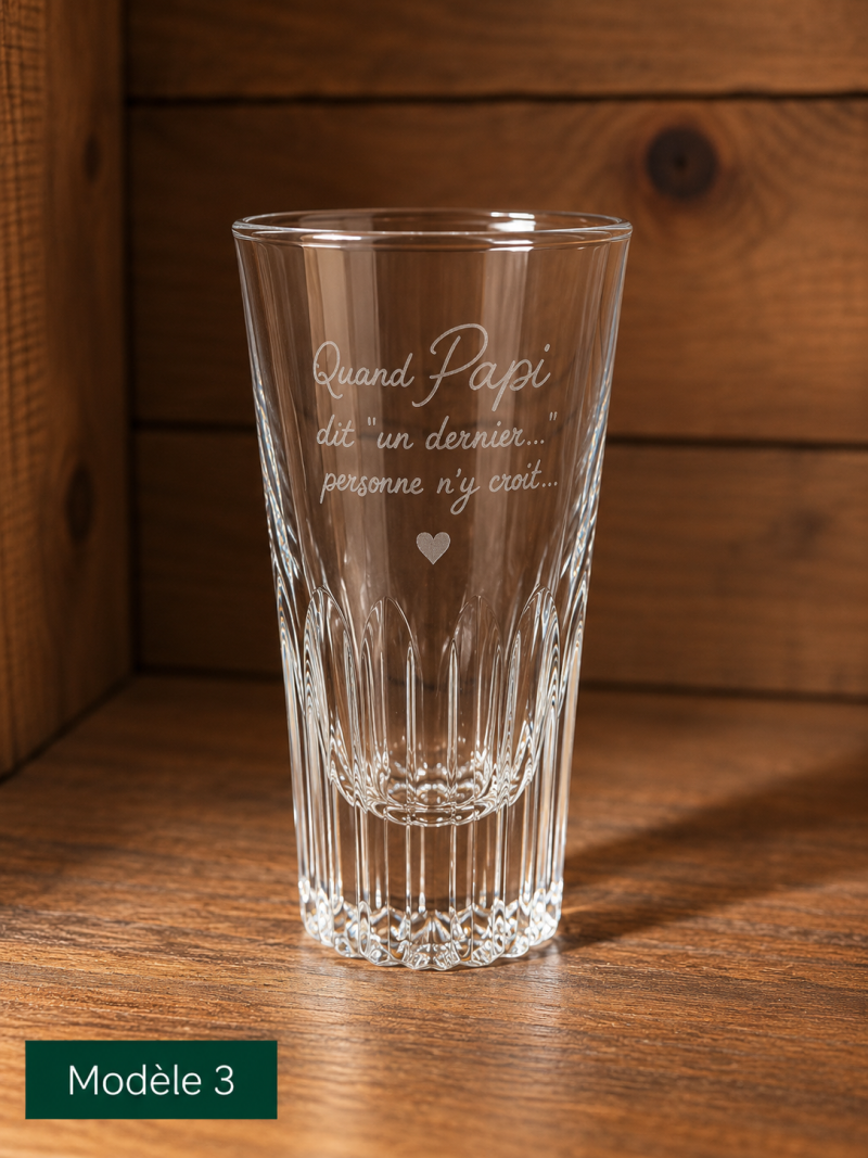 Verre à Pont gravé