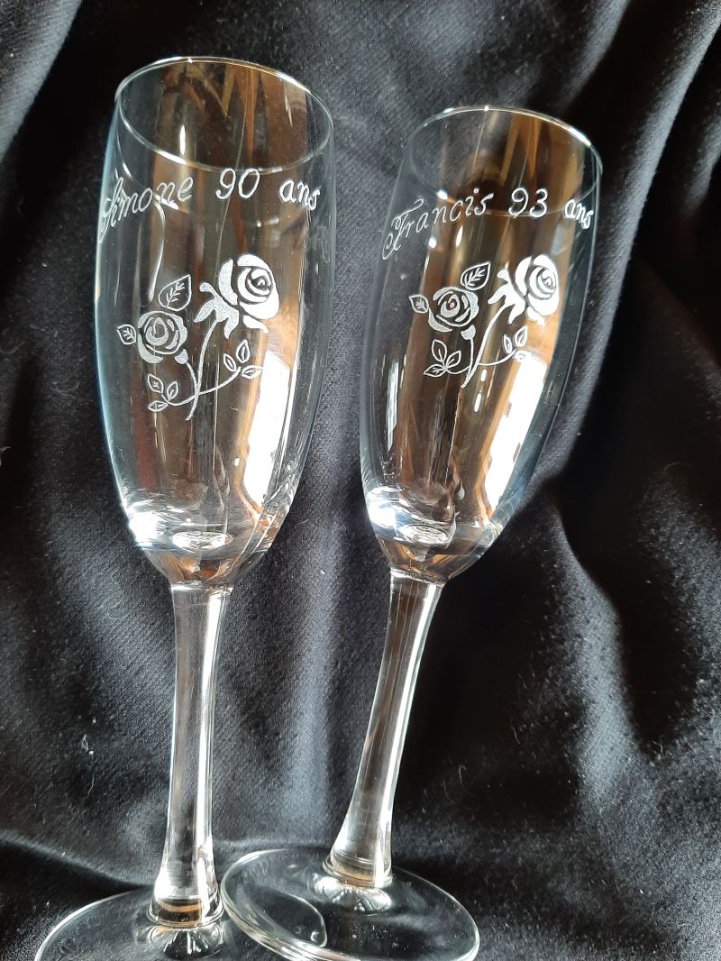 Fl&ucirc;te champagne anniversaire 