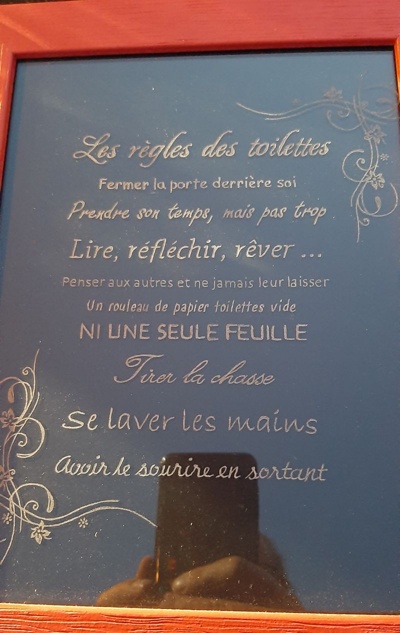 R&egrave;gle des toilettes 